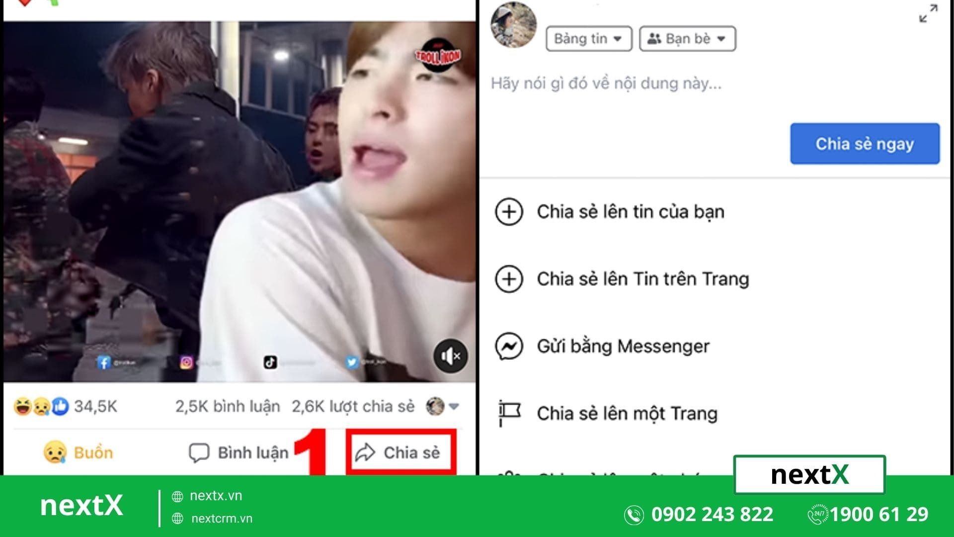 Cách lưu video trên Facebook