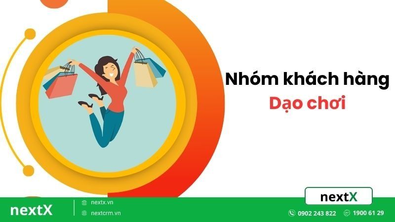 Khách hàng dạo chơi