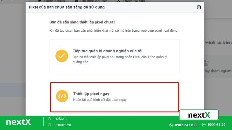 tạo pixel facebook