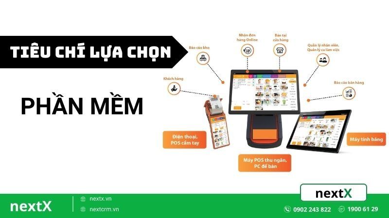 tiêu chí lựa chọn phần mềm