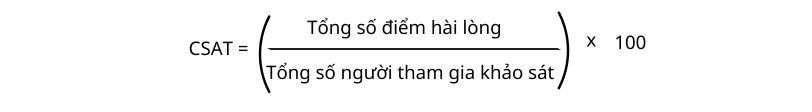 tính điểm CSAT trung bình