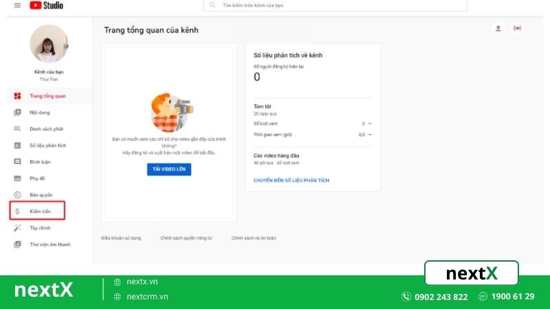 cách kiếm tiền youtube