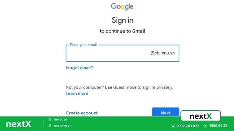 đăng nhập google