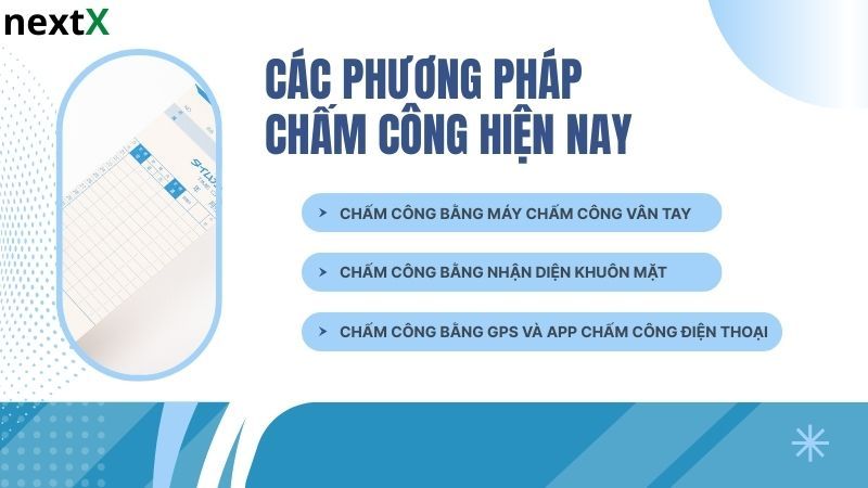 Các phương pháp chấm công hiện nay