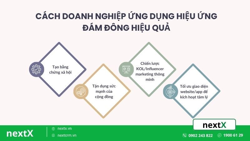 các doanh nghiệp ứng dụng hiệu ứng đám đông