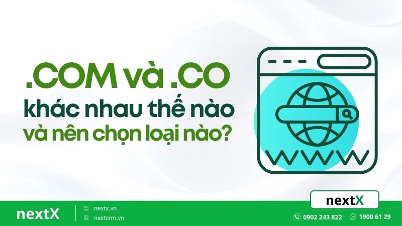 .COM và .CO khác nhau thế nào và nên chọn loại nào?