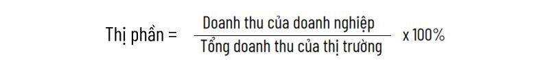 Cách tính thị phần cho doanh nghiệp