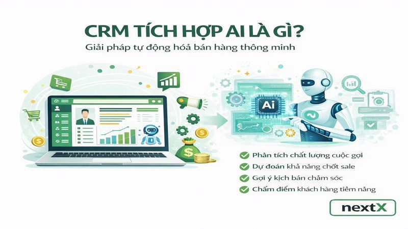AI trong CRM là gì? 7 Cách AI giúp tăng tỷ lệ chuyển đổi khách hàng hiệu quả