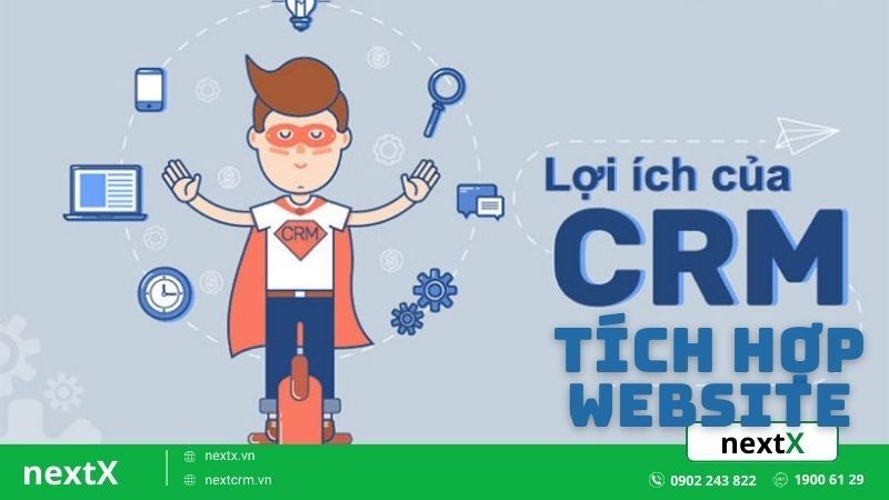 CRM tích hợp Website