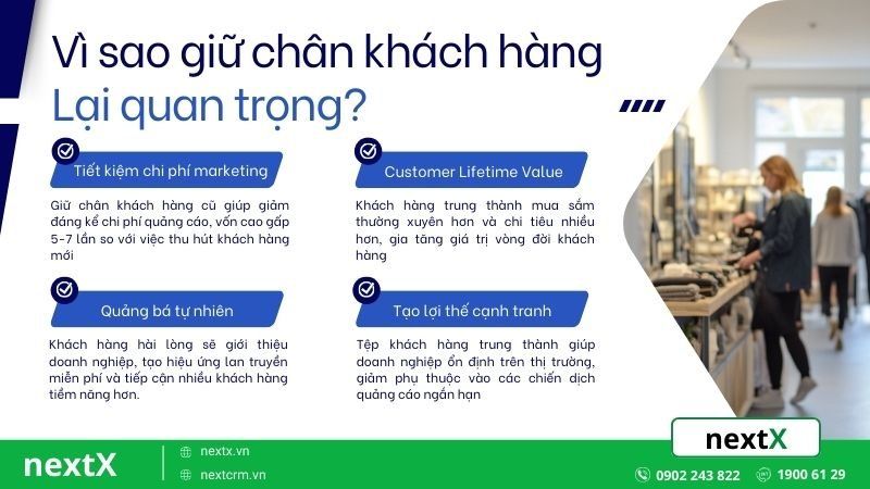 Tại sao việc giữ chân khách hàng lại quan trọng?