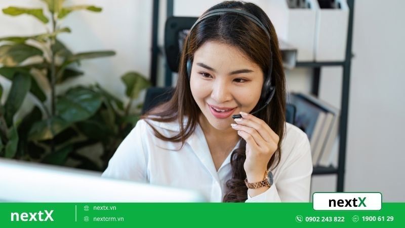 gọi điện tương tác với khách hàng