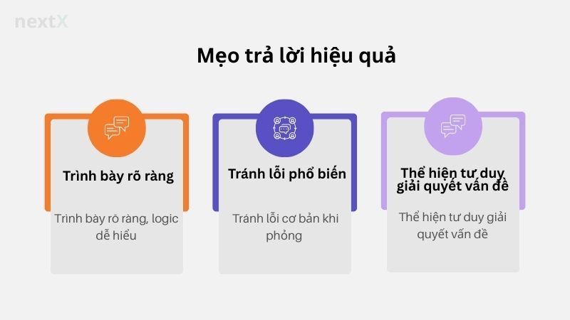 Mẹo trả lời hiệu quả