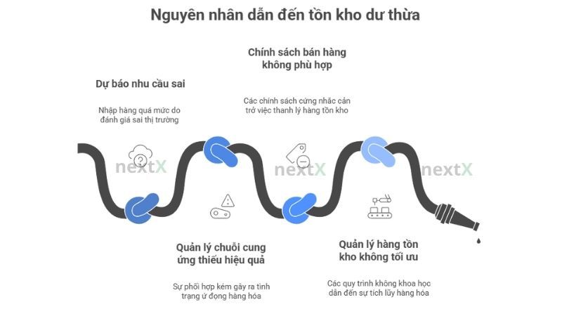 Nguyên nhân dẫn đến tồn kho dư thừa
