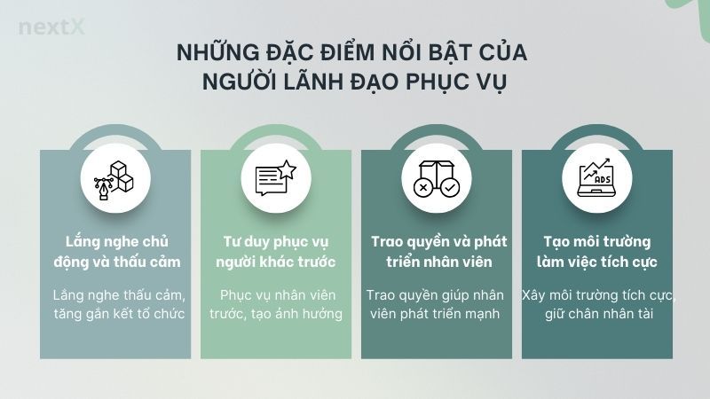 Những đặc điểm nổi bật của người lãnh đạo phục vụ 