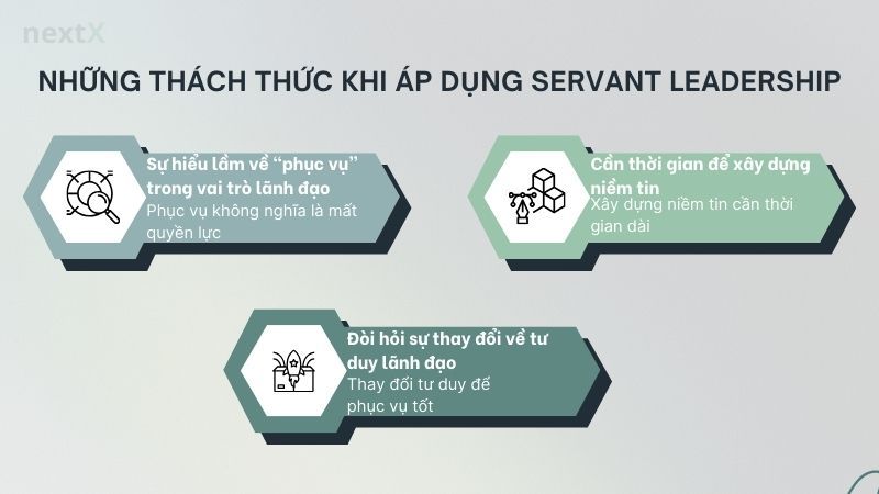 Những thách thức khi áp dụng Servant Leadership