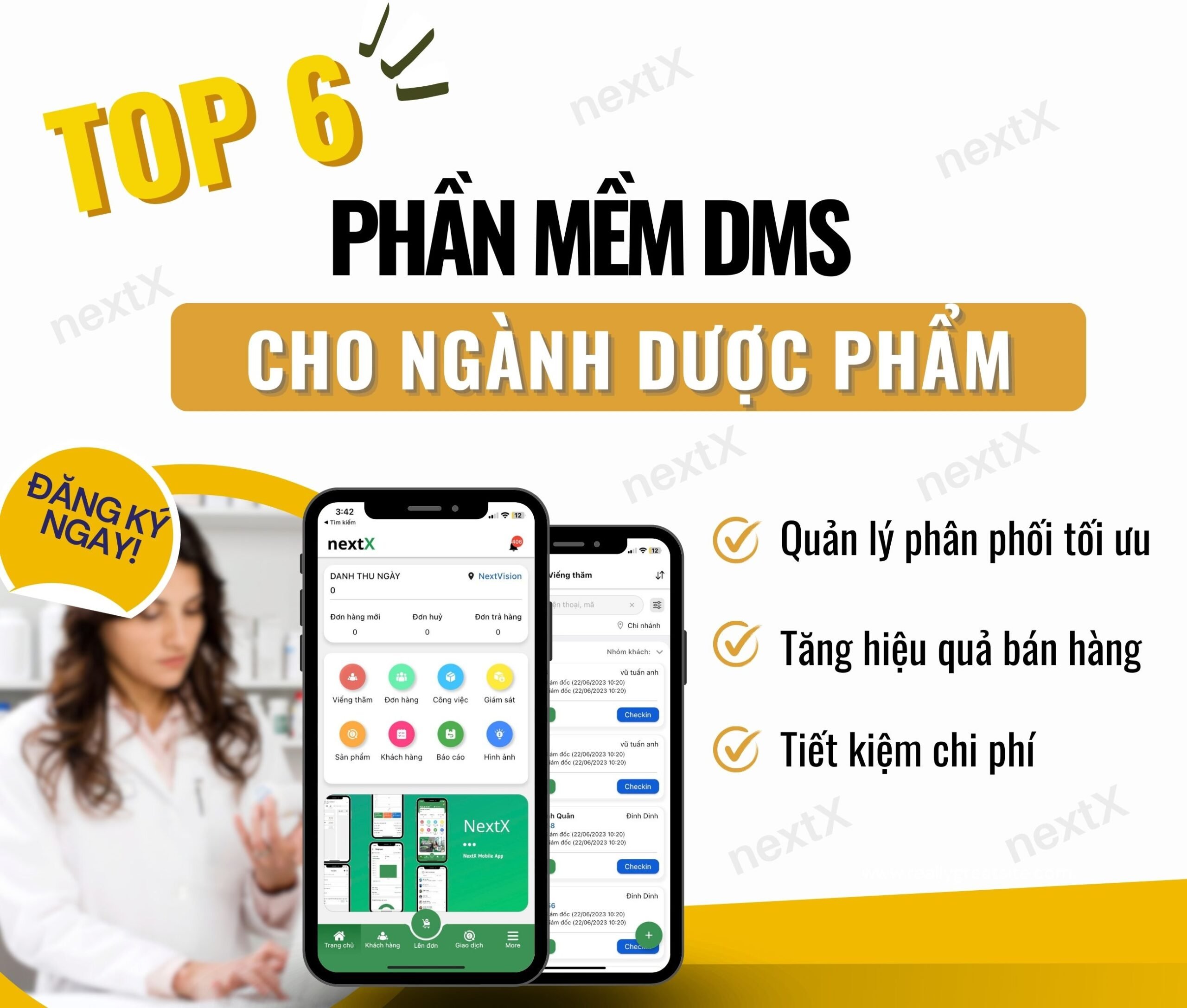 phần mềm dms cho ngành dược phẩm y tế nhà thuốc