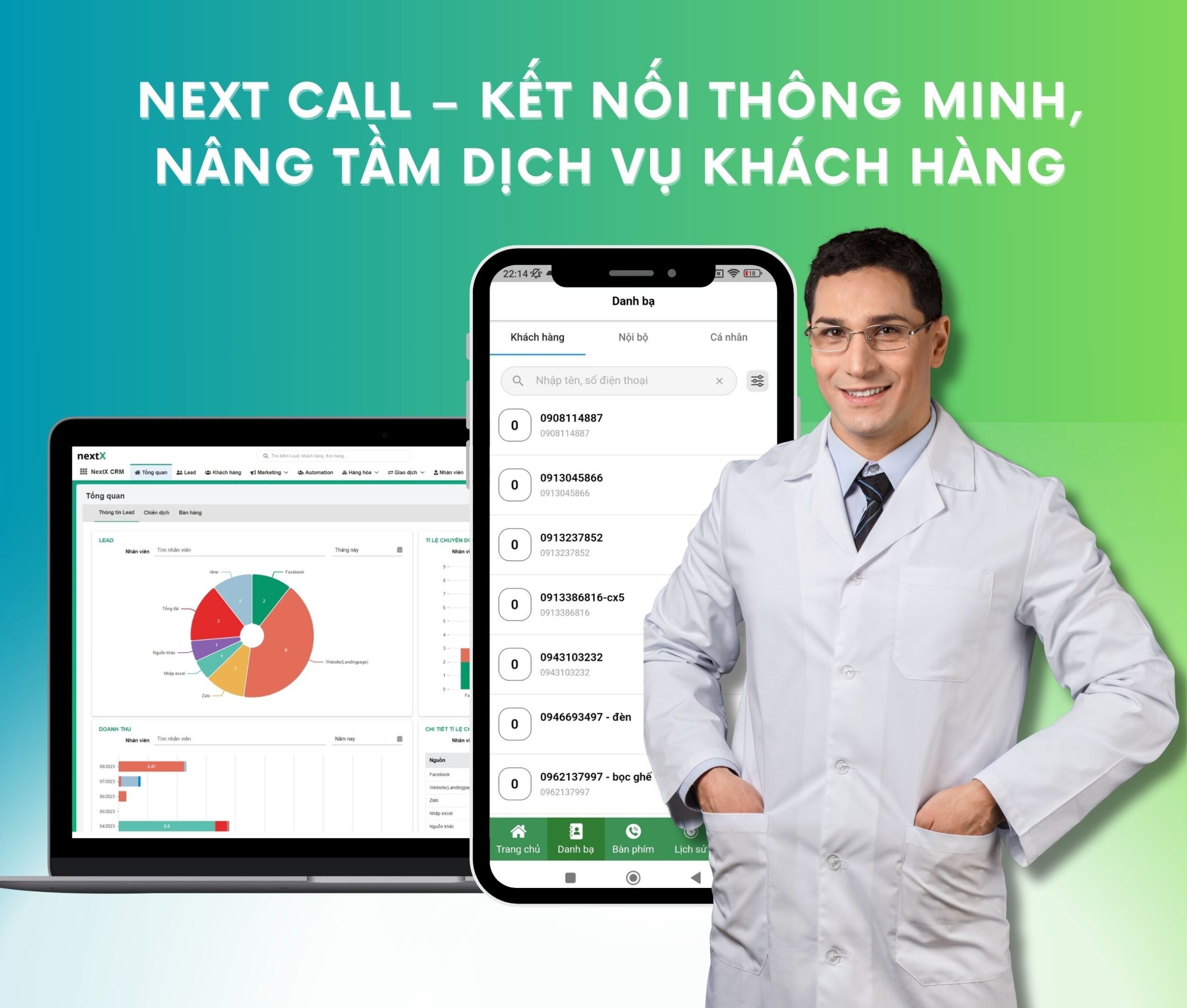 phần mềm quản lý cuộc gọi khách hàng cho phòng khám