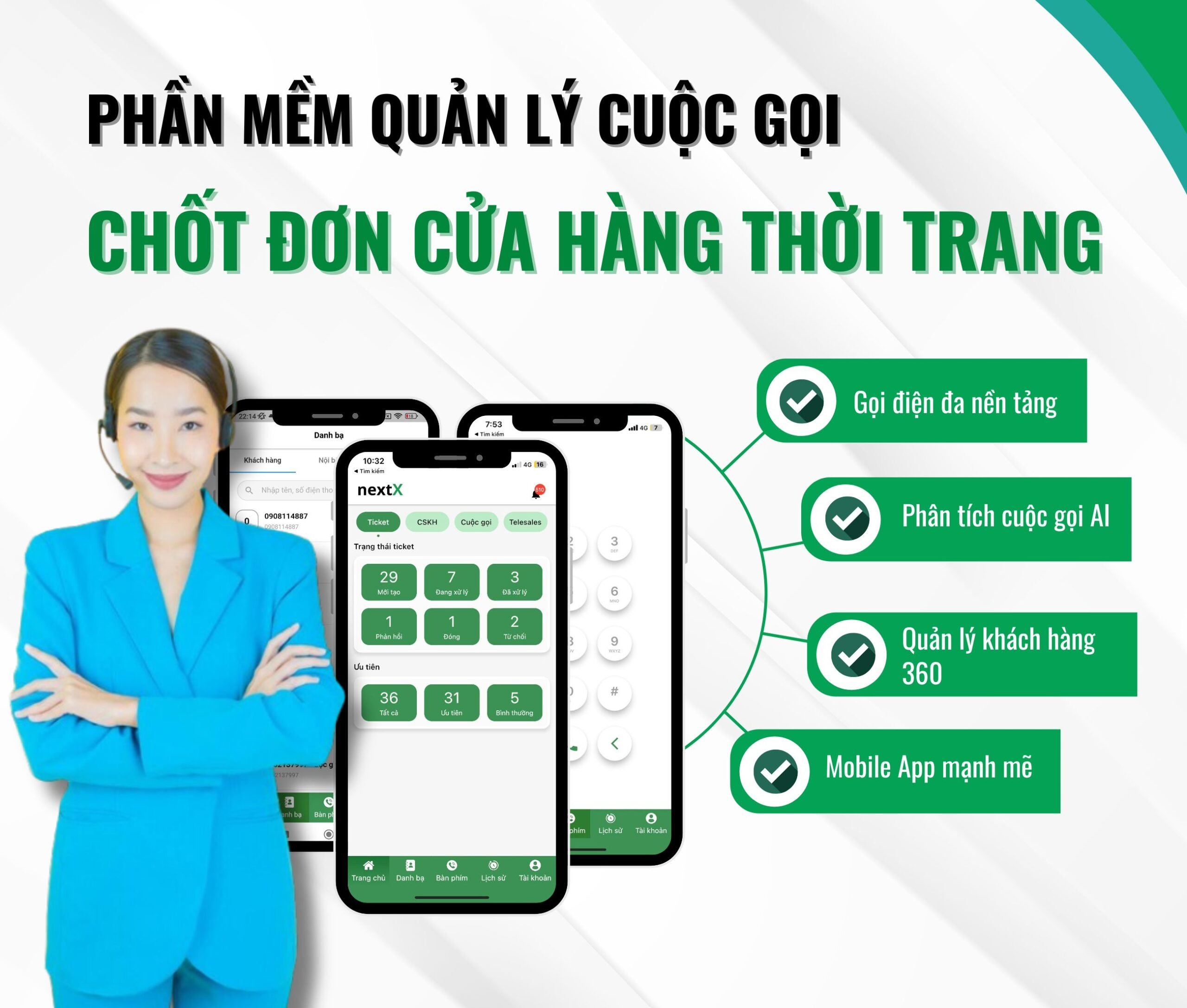 phần mềm quản lý cuộc gọi chốt đơn cửa hàng thời trang