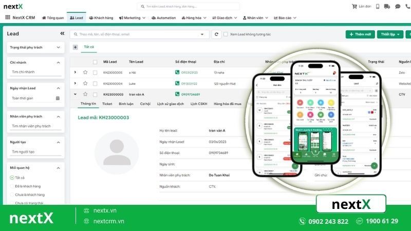 phần mềm quản lý khách hàng