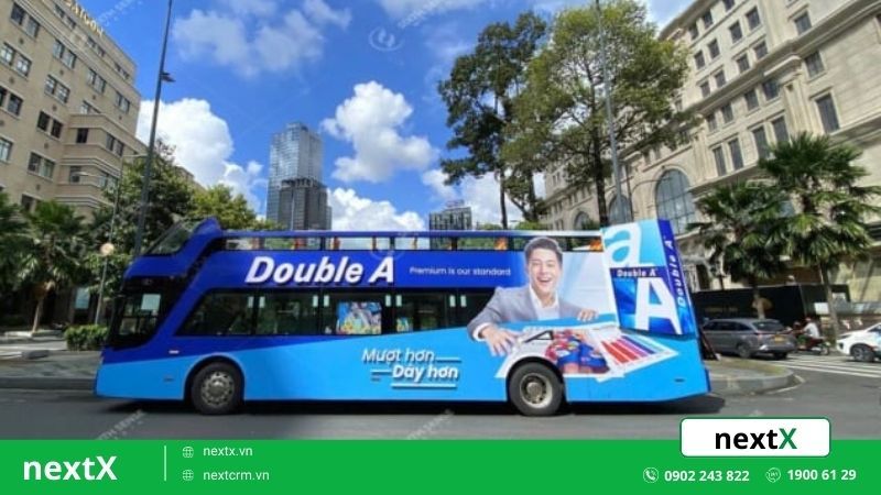 quảng cáo trên phương tiện giao thông công cộng