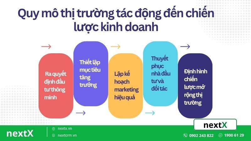 quy mô thị trường tác động đến chiến lược kinh doanh