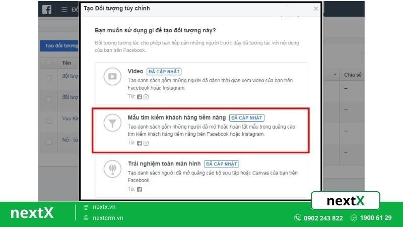 quảng cáo Remarketing Facebook