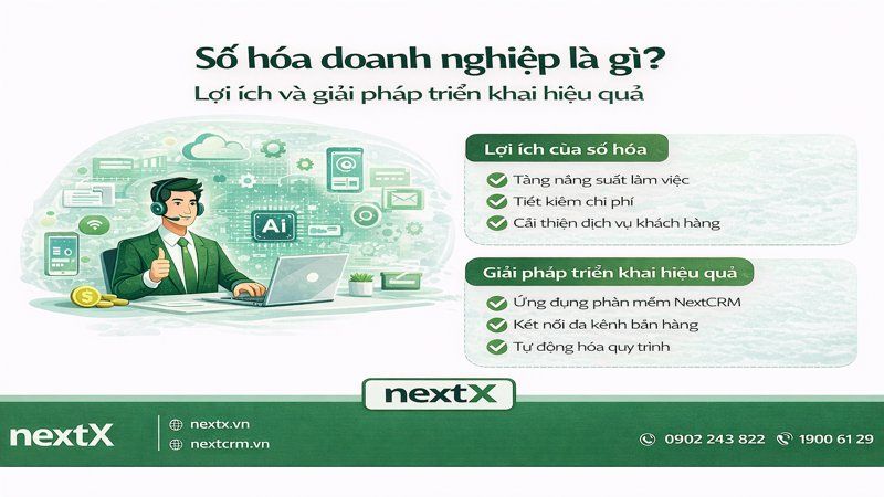 Số hóa doanh nghiệp là gì? Lợi ích và giải pháp triển khai hiệu quả