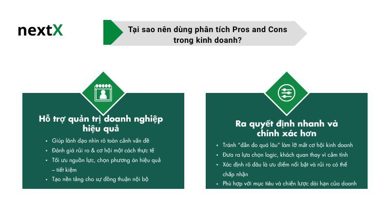 Tại sao nên dùng phân tích Pros and Cons trong kinh doanh?