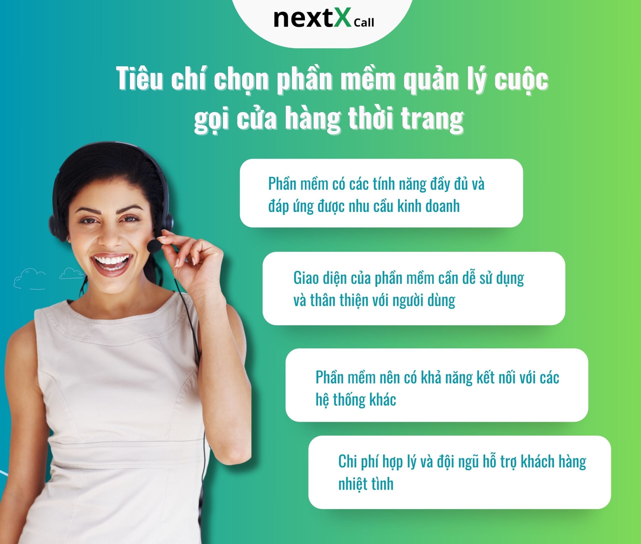 tiêu chí chọn phần mềm quản lý cuộc gọi cửa hàng thời trang 