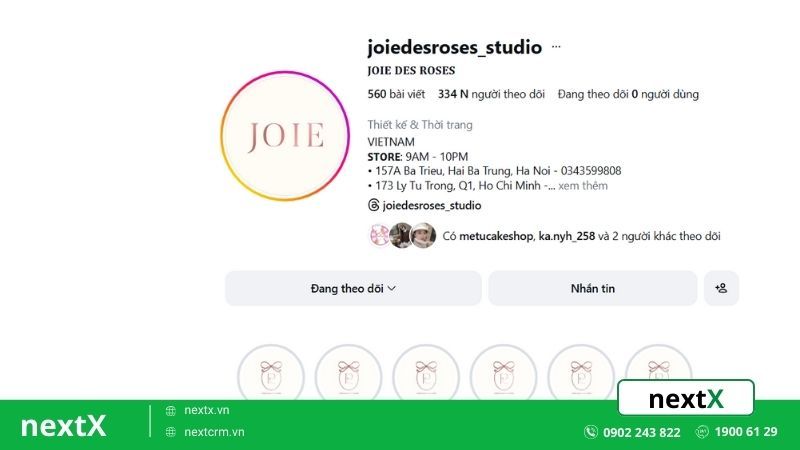 tối ưu hóa hồ sưo cá nhân trên instagram