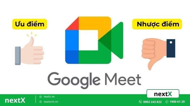 ưu nhược điểm của google meet