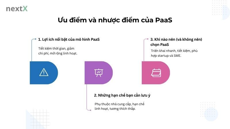 Ưu điểm và nhược điểm của PaaS
