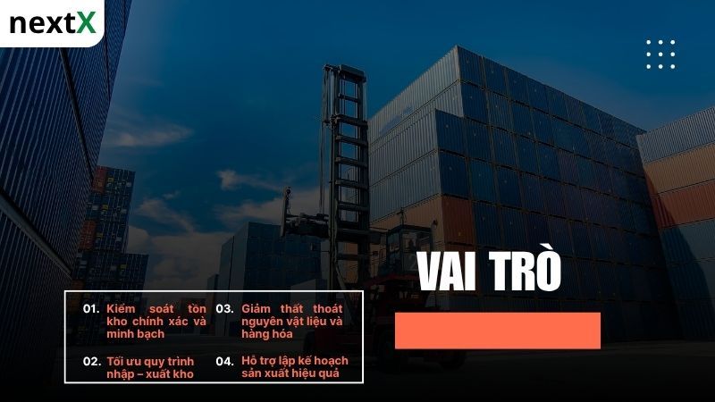 Vai trò phần mềm quản lý kho sản xuất