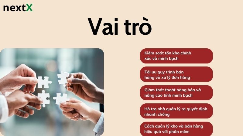 Vai trò của phần mềm quản lý kho và bán hàng