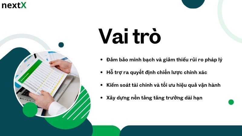 Vai trò quy định báo cáo tài chính