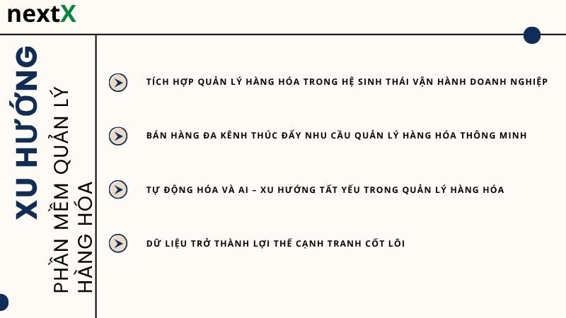 Xu hướng phần mềm quản lý hàng hóa