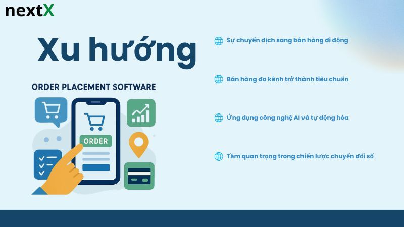 Xu hướng phần mềm tạo đơn hàng trên điện thoại