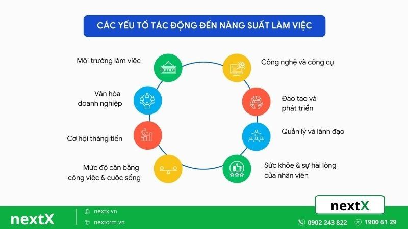 Yếu tố tác động đến năng suất làm việc